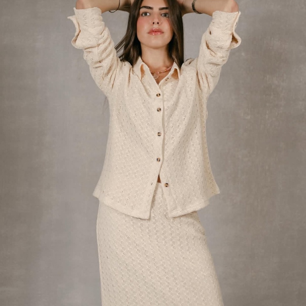 outskirts bk crochet skirt and top set